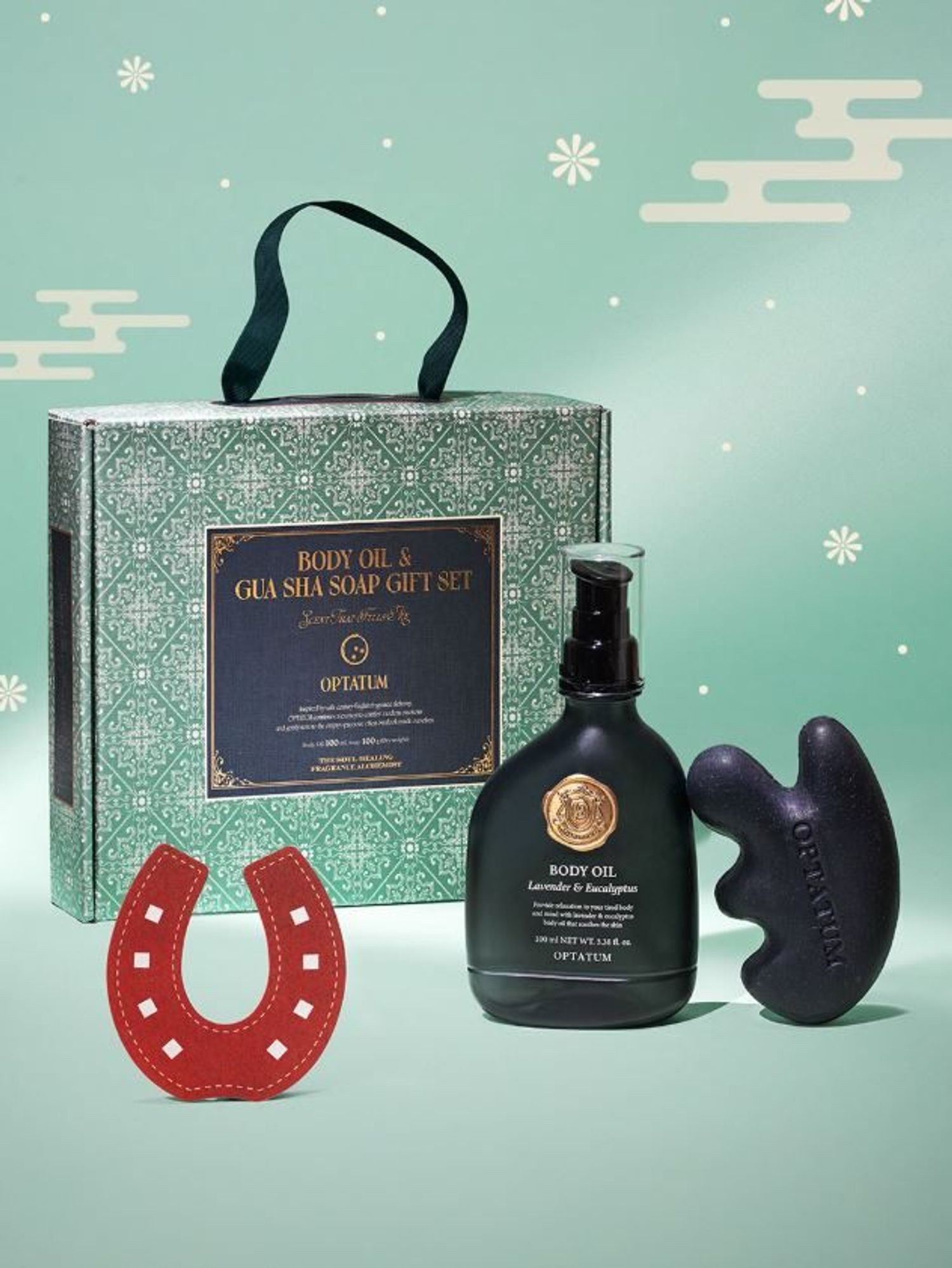 Lavender & Eucalyptus  Body Oil & Gua Sha Soap Gift SET