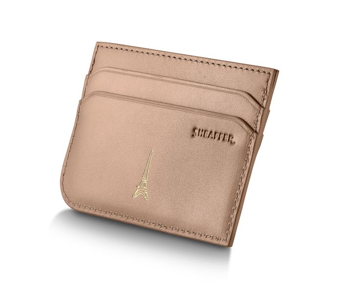 GIFT SET SHEAFFER EIP 100 G9377 CHAMPAGNE GOLD BODY CAP WITH CHAMPAGNE GOLD TRIMS BP WITH TAUPE CCH