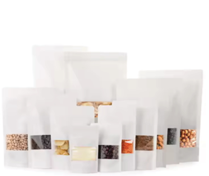 Цонхтой зиптэй цагаан цаасан уут 17*24см хэмжээтэй