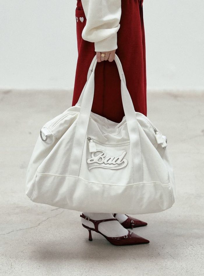 Bad Logo Nylon Duffel Bag 