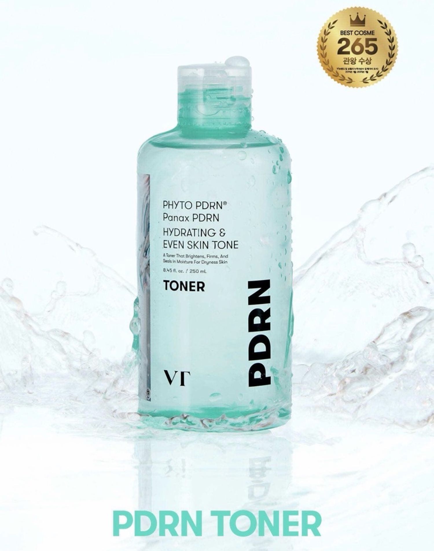 VT PDRN HYDRATING & EVEN SKIN TONER 250ML 