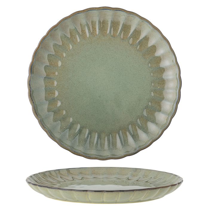 Чулуун хийцтэй саарал хоолны таваг Latina 