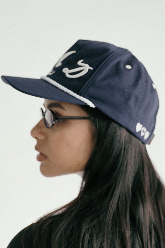 Bad Logo Rope Ball Cap - Navy