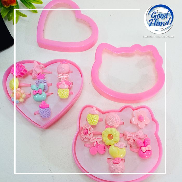 Хүүхдийн бөгж хуванцар /дотроо 10ш 