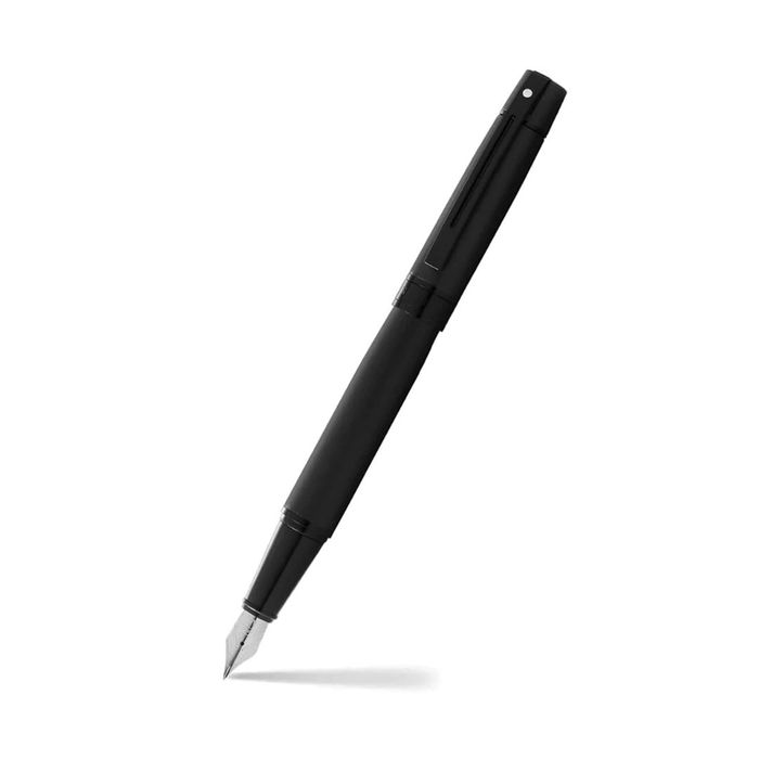 Sheaffer® 300 Matte Black Fountain Pen With Black Trims 