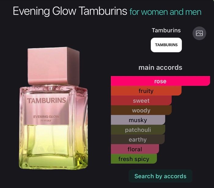 TAMBURINS EVENING GLOW PERFUME 14ml