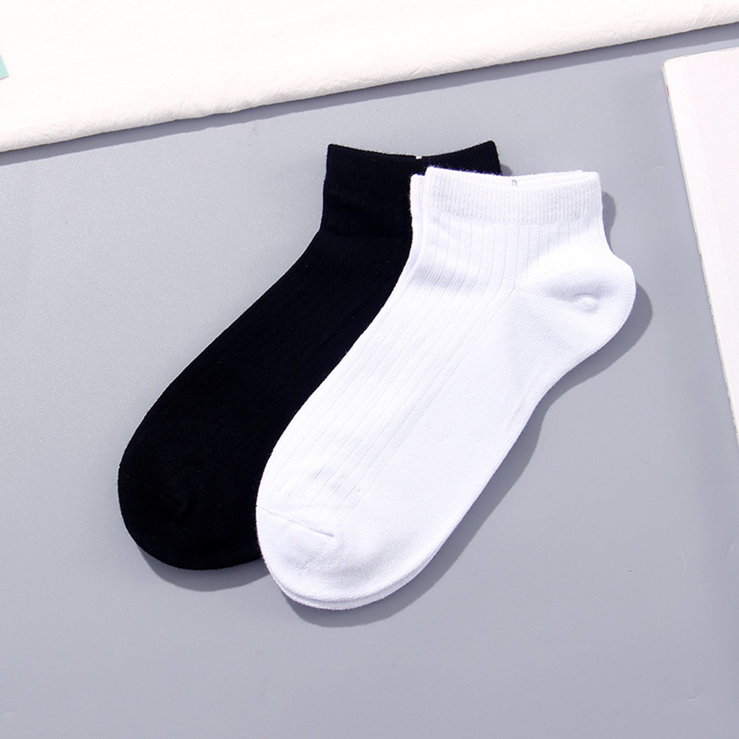Simple Dark Stripes Socks for Ladies(2 Pairs/Set)