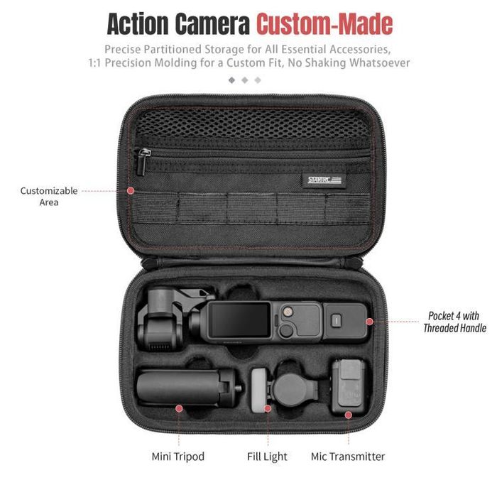 DJI Osmo Pocket 4 зориулсан хатуулагтай цүнх