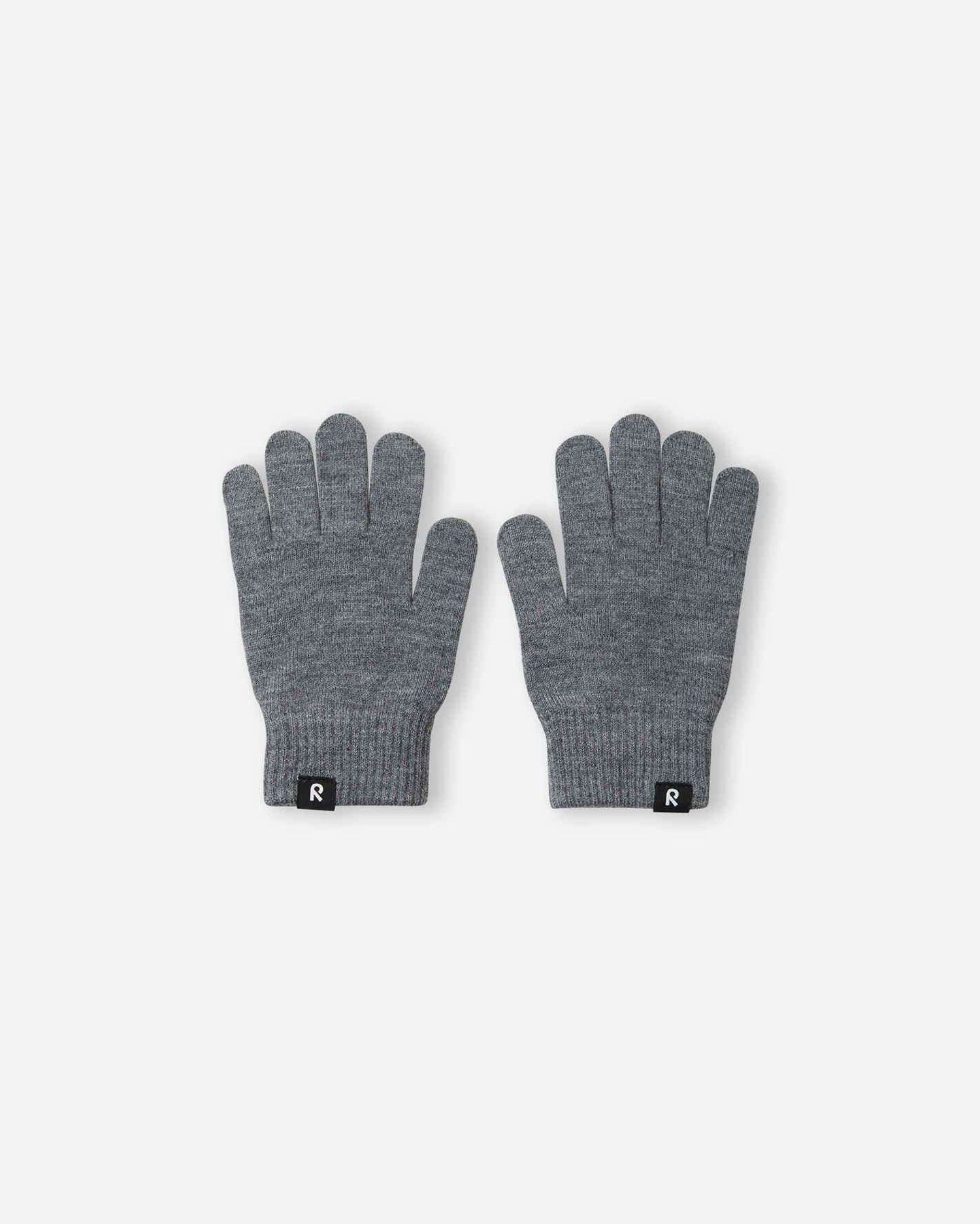 Gloves (knitted), Sormin Melange grey