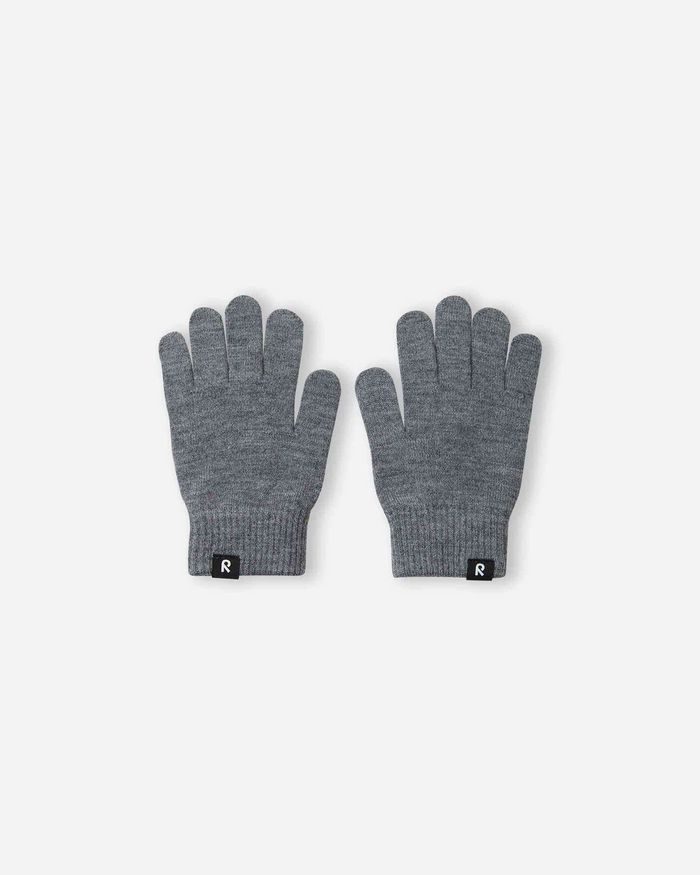 Gloves (knitted), Sormin Melange grey