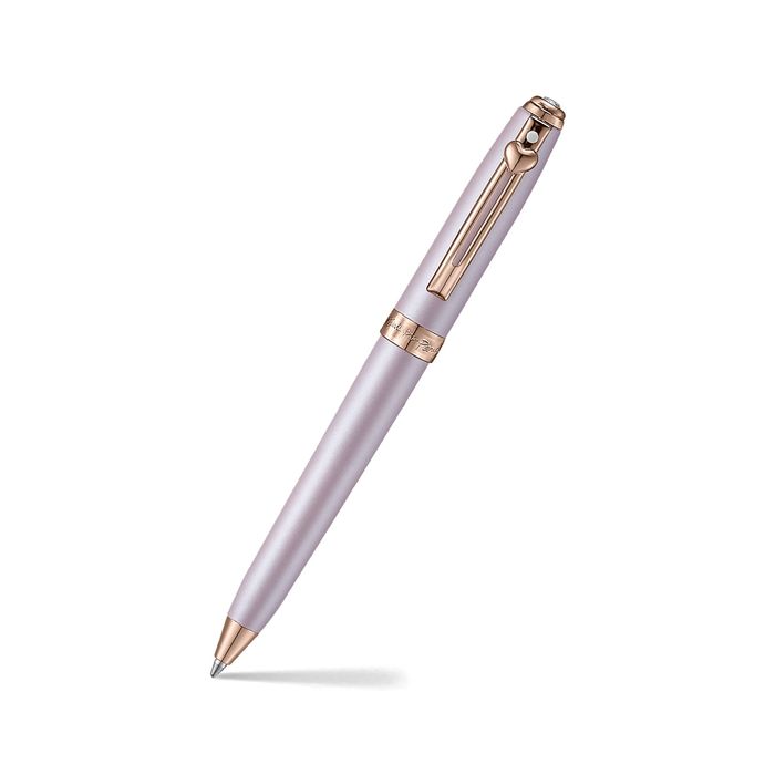 PEN SHEAFFER EIP PRELUDE MINI PASTEL PINK AND ROSE GOLD TRIMS & HEART EMBLEM AND SWAROVSKI BP