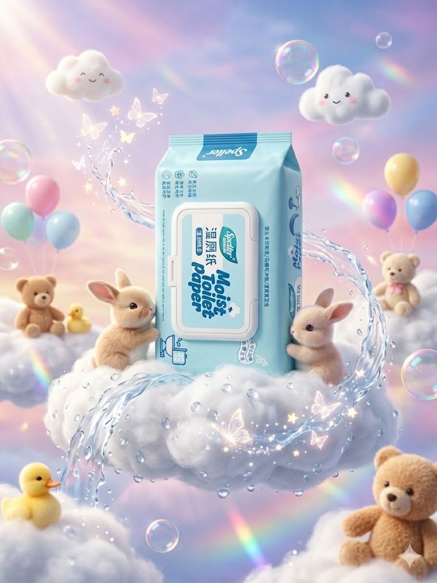 Moist toilet paper