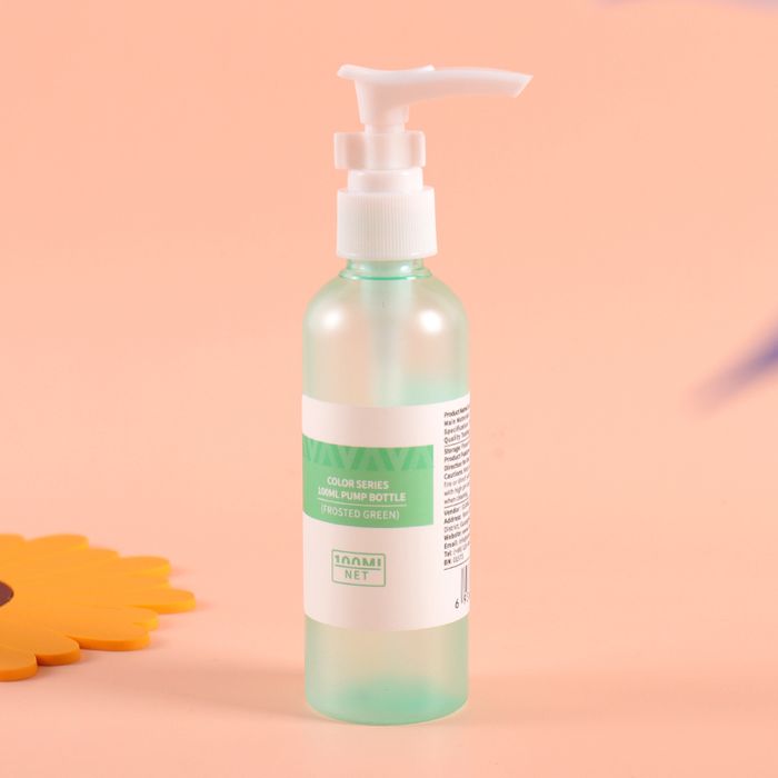 Color Series 100ml Pump Bottle (Frosted Green)