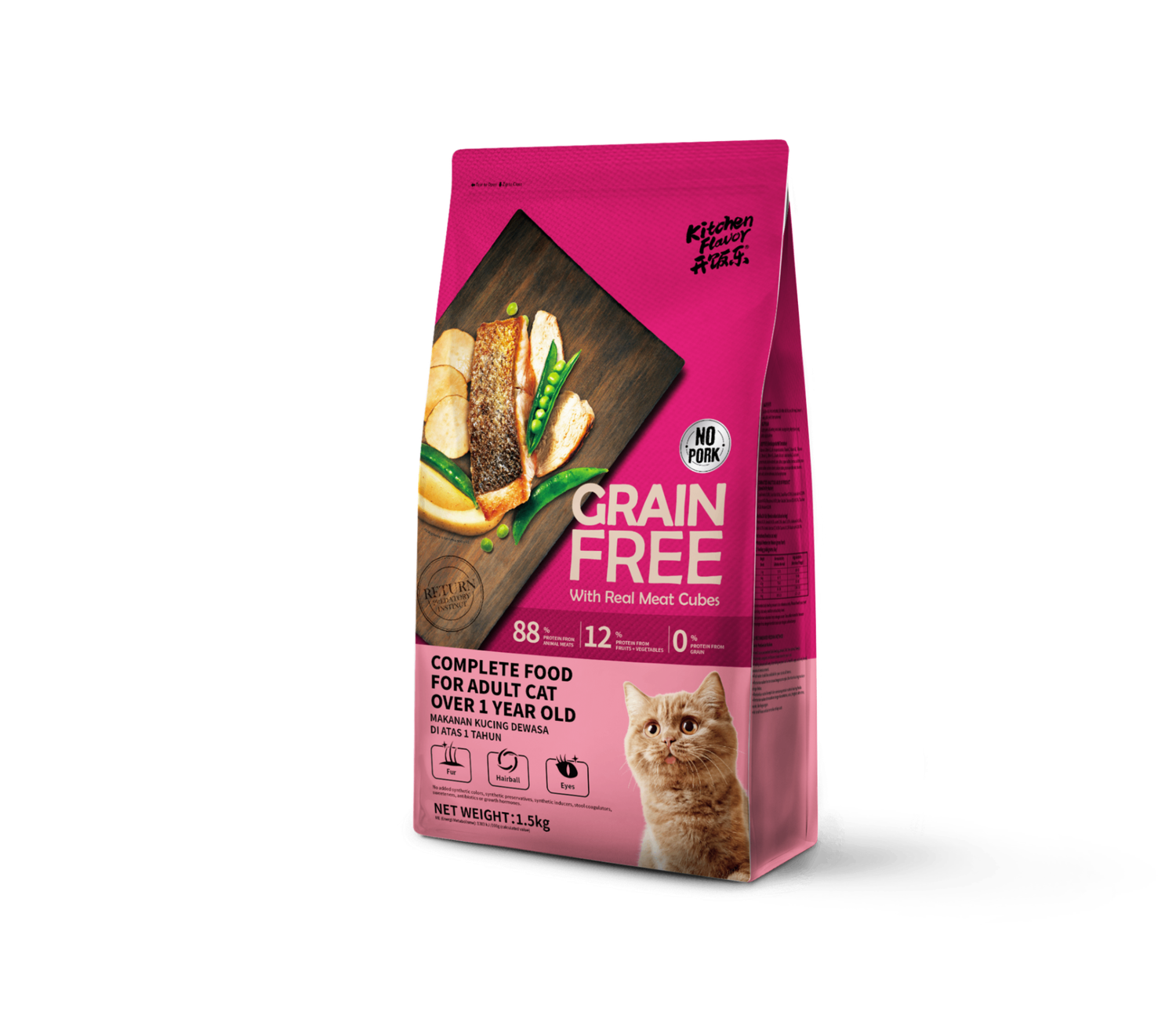 KitchenFlavor Grain Free Complete Food for Adult Cat 