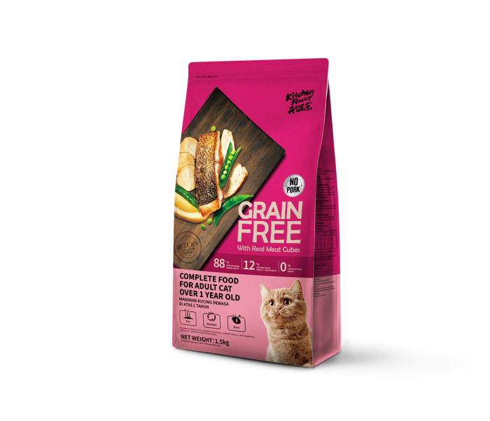 KitchenFlavor Grain Free Complete Food for Adult Cat 