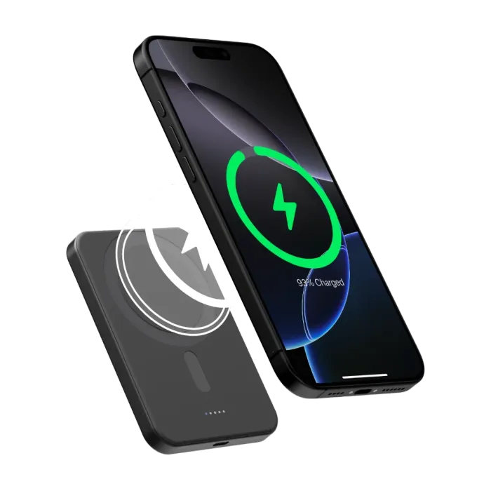Aramid Fiber Magnetic Power Bank Black 