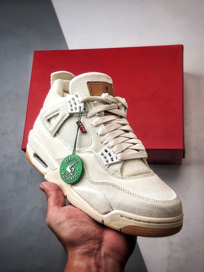 Levi’s x Air Jordan 4 “White”