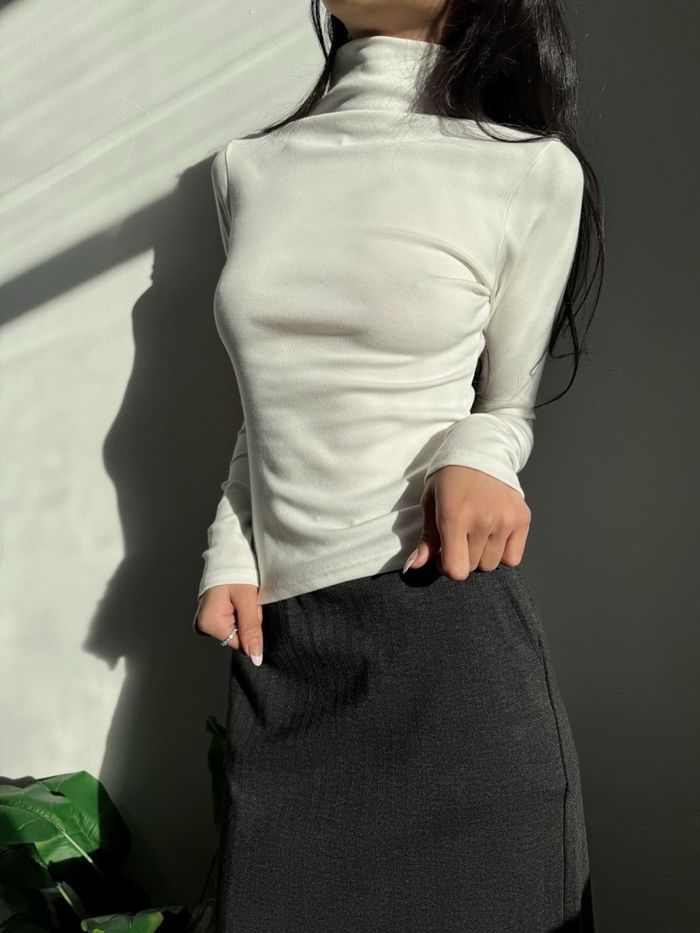Turtleneck long sleeve top