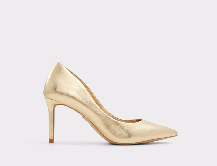 STESSYMID-715-GOLD-Ladies Dress Shoes