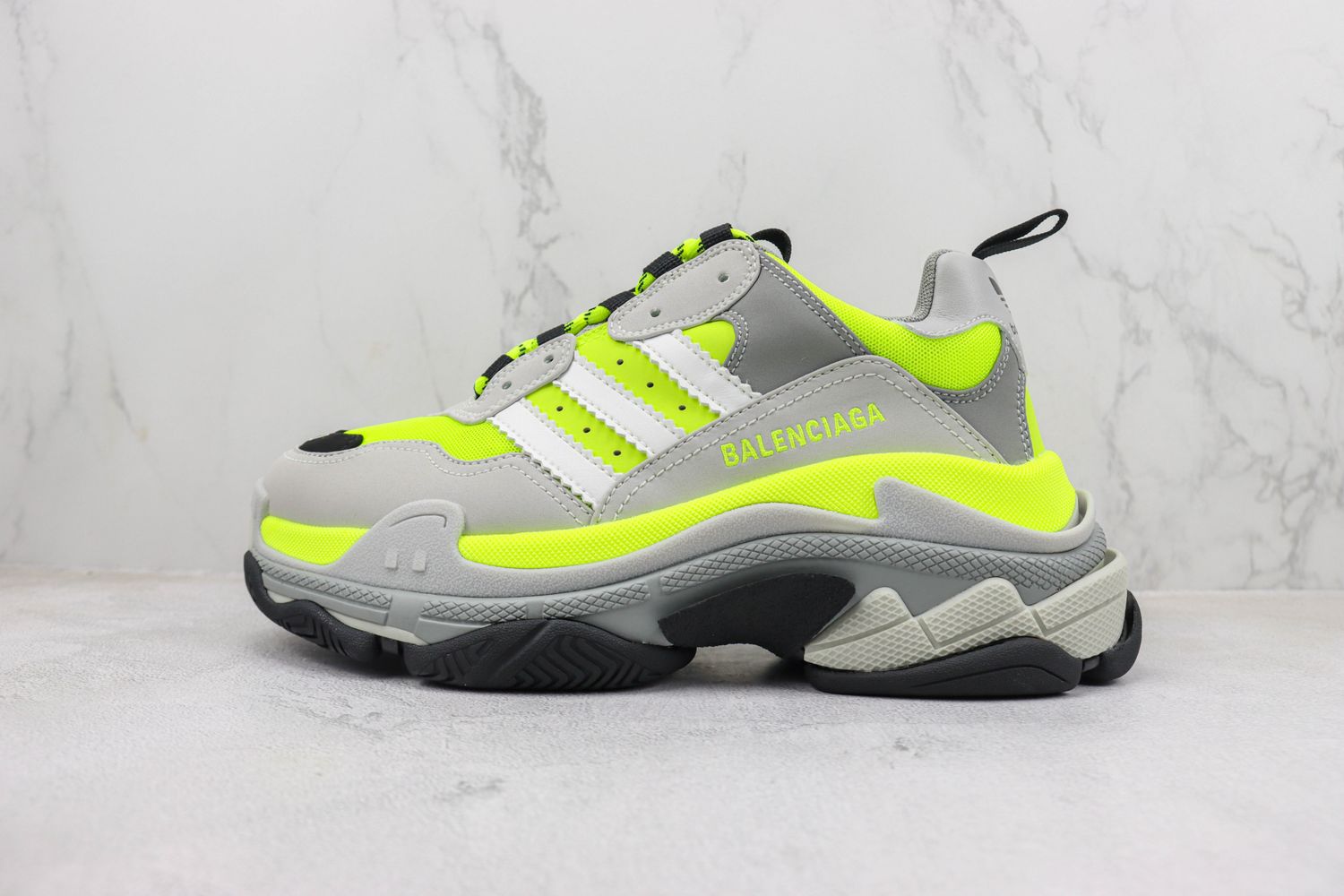 Balenciaga x adidas Triple S Fluo Yellow
