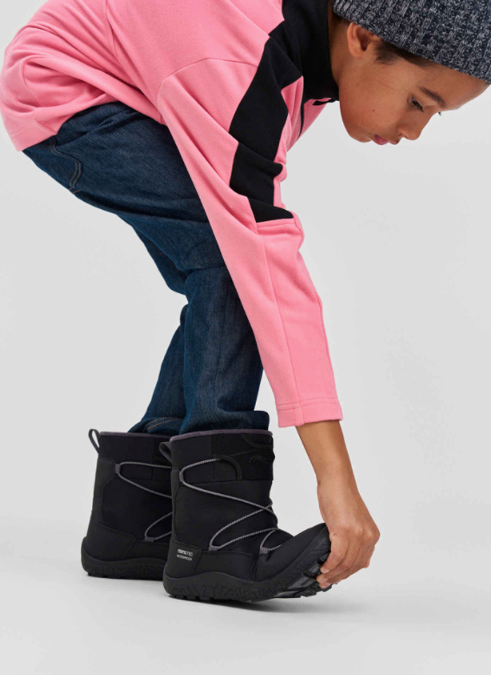 ReimaTec barefoot winter boots, Ensilumi Junior,Black