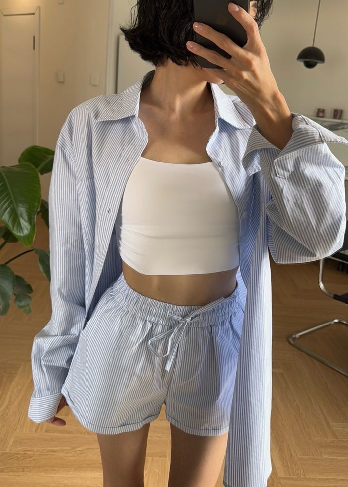Blue Oversized Shirt