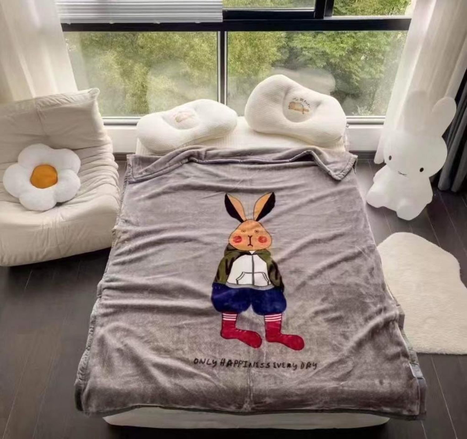 Fleece зөөлөн бамбагар нөмрөг/бүтээлэг