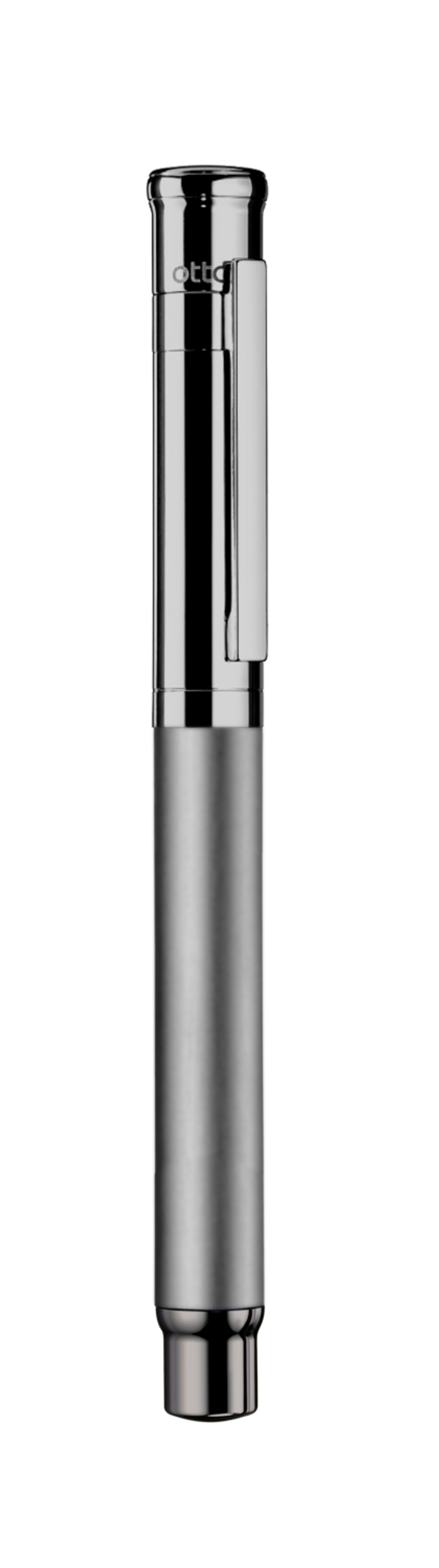 Otto-Hutt Design 04 Rollerball, "Ruthenium gray, Barrel Ruthenium plated matte, parts ruthenium plated shiny" 