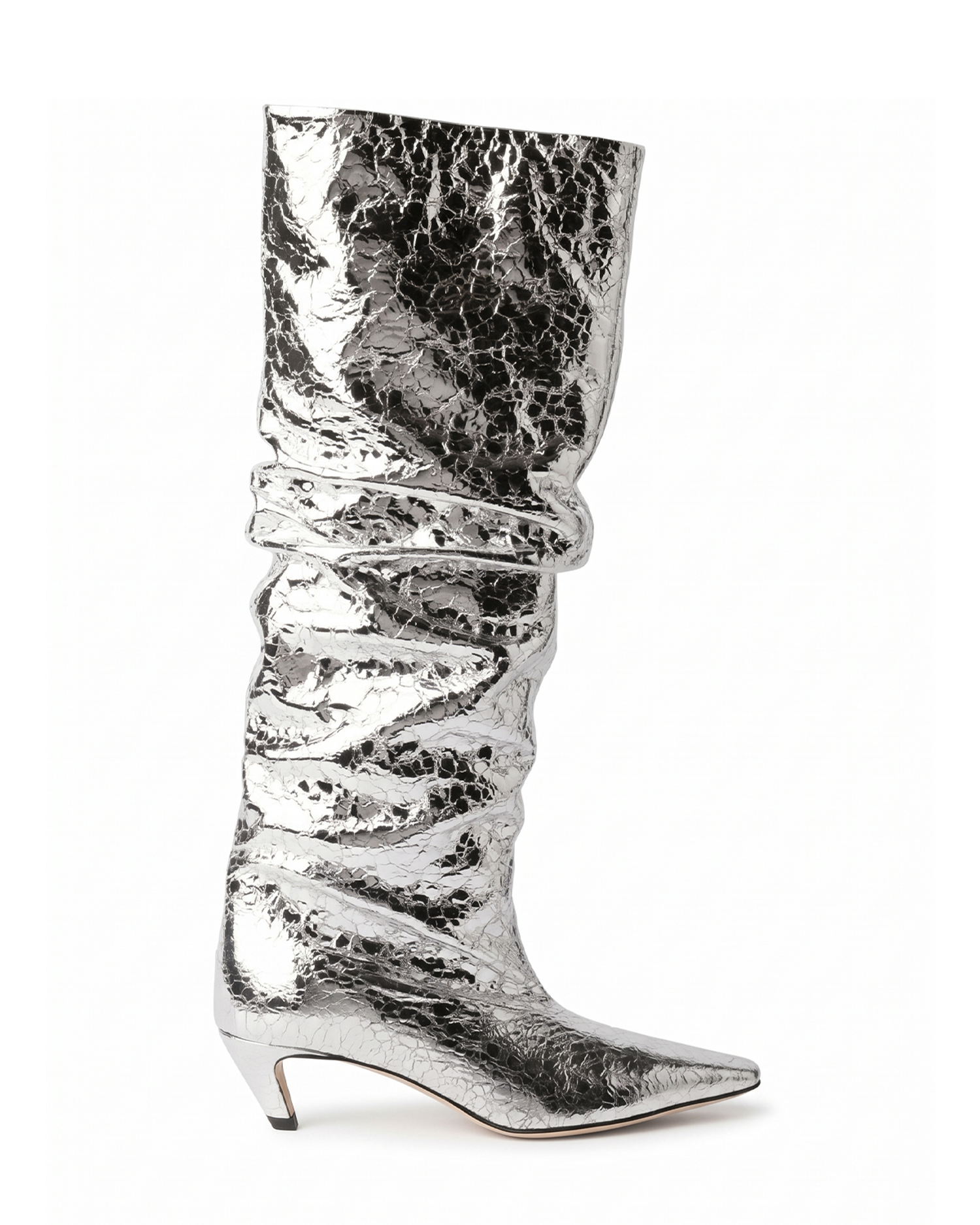 FOILED LEATHER BOOTS
