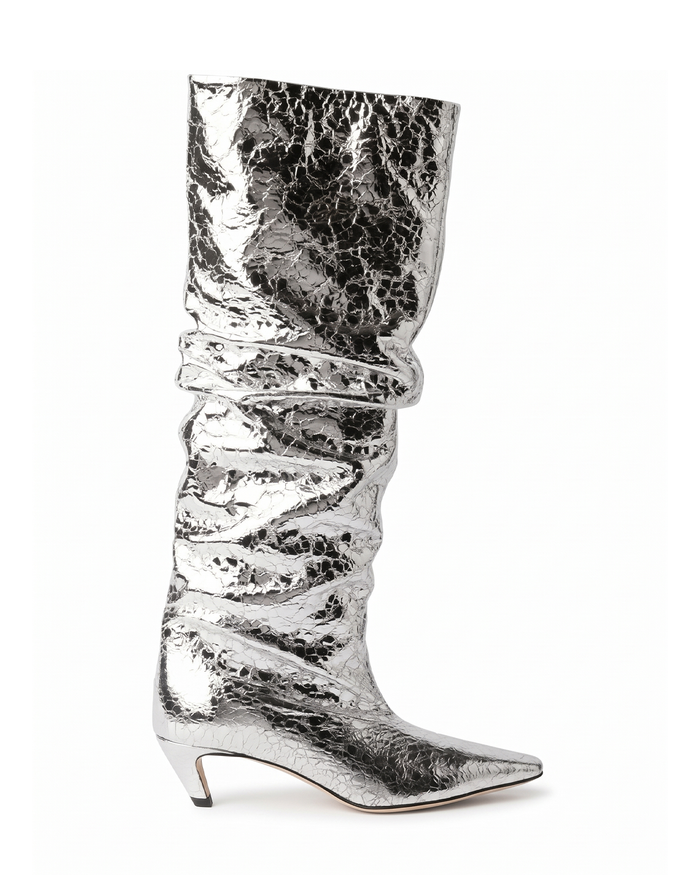 FOILED LEATHER BOOTS