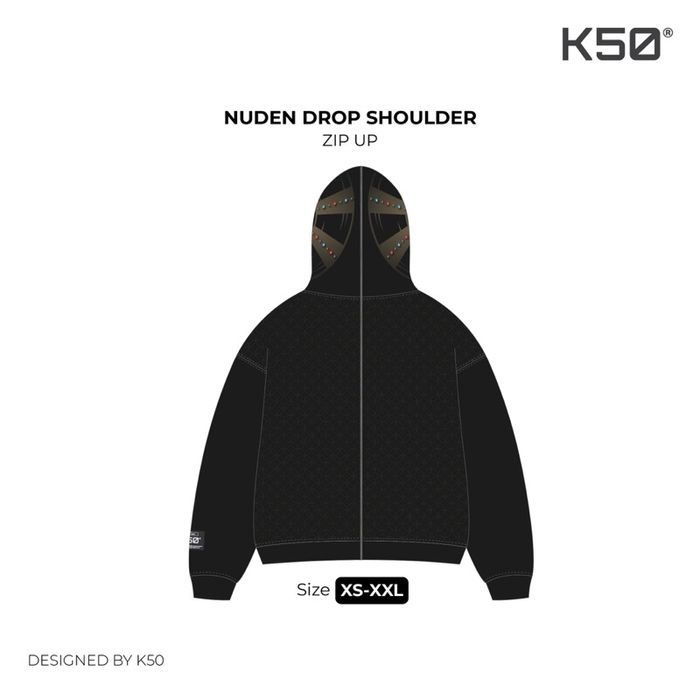 Nuden Drop Shoulder Zip-Up