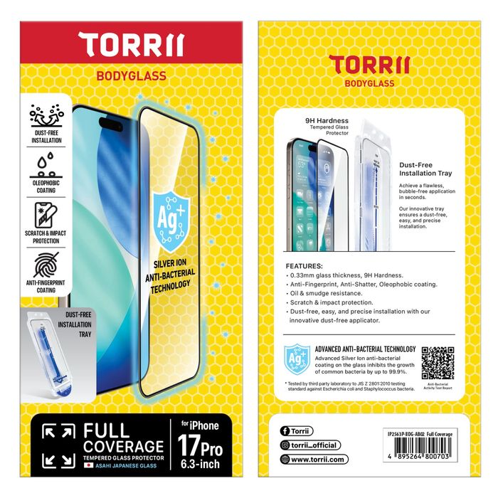 17 Pro full coverage шилэн наалт  Torrii Anti bacterial