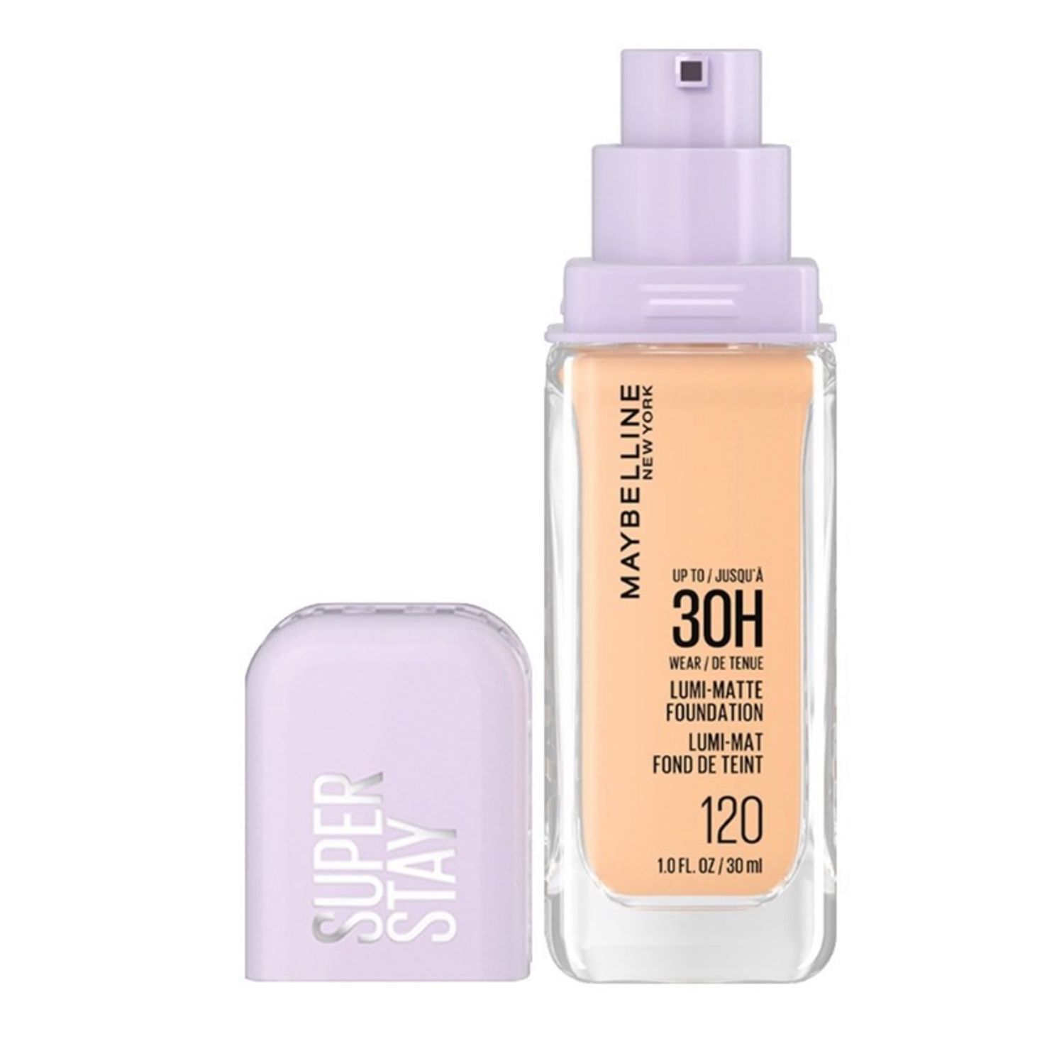 MAYBELLINE- SUPERSTAY 30H LUMI-MATTE FOUNDATION /120/