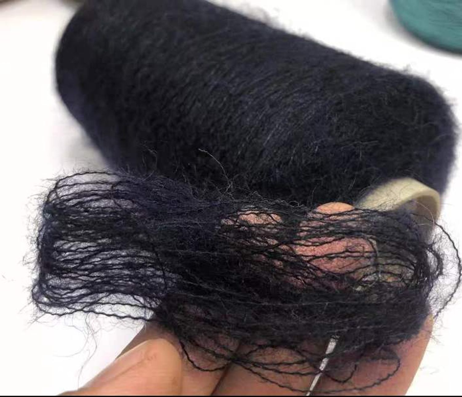 Итали нарийн мохер хар саарал