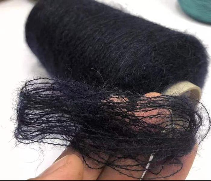 Итали нарийн мохер хар саарал