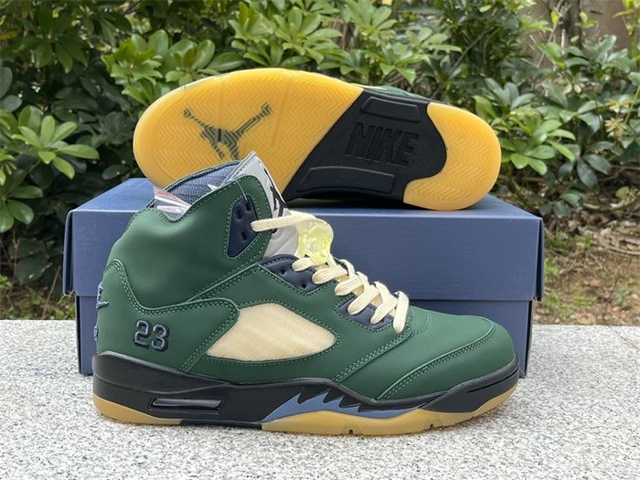 Air Jordan 5 "Navy Green” 