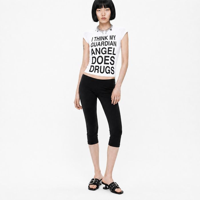 Angel Slogan Baby Tee
