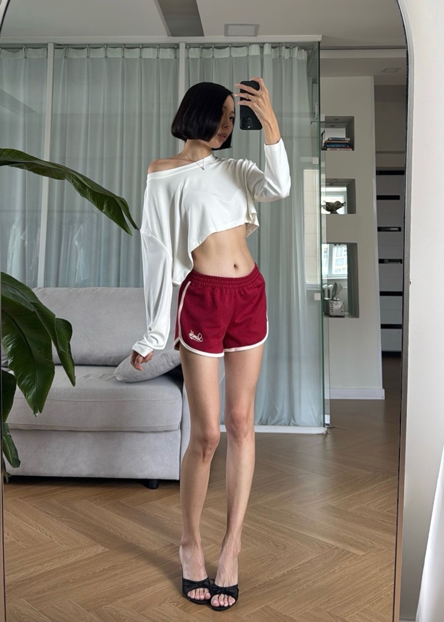 Cropped Top & Cotton shorts
