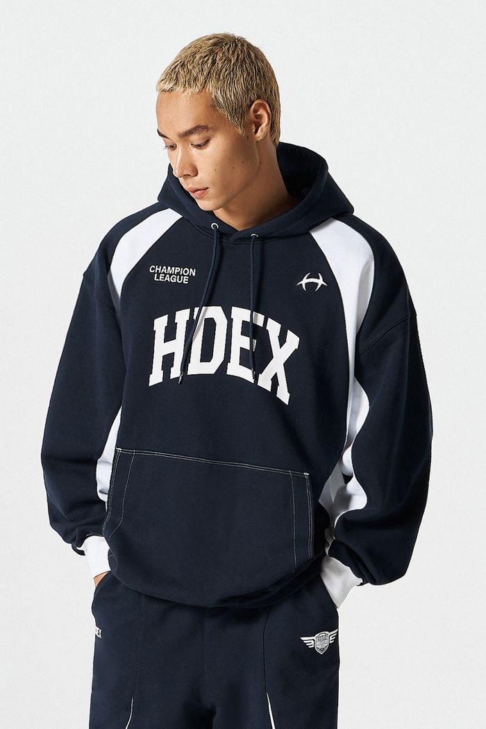 Side Color Block Hoodie