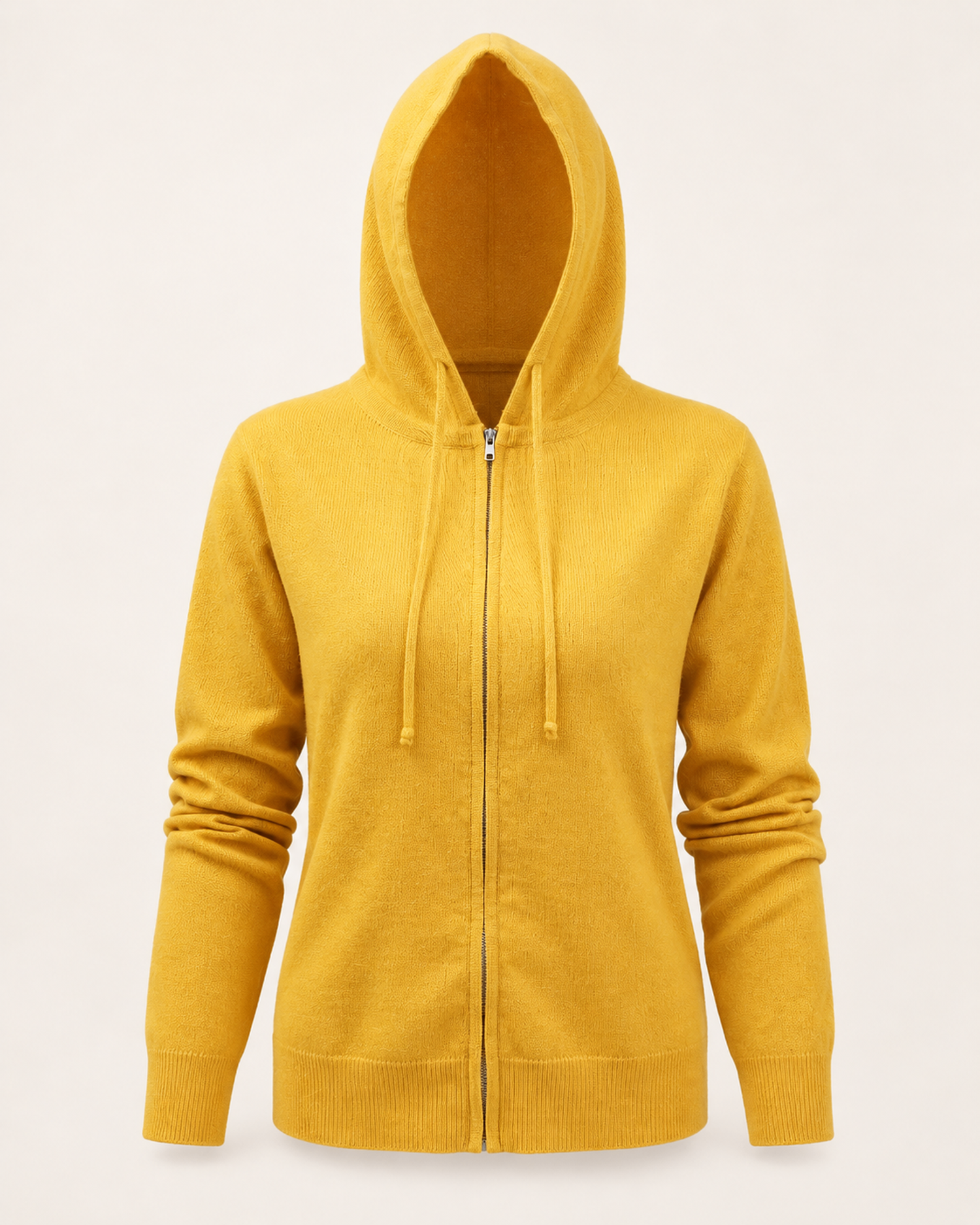 Cashmere zip hoodie