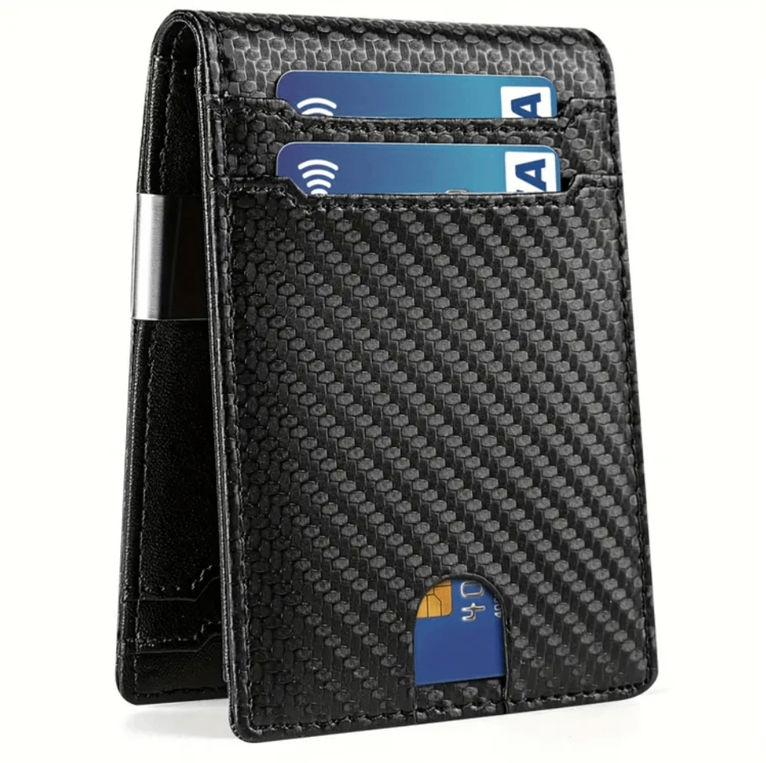 Slim card holder with money clip