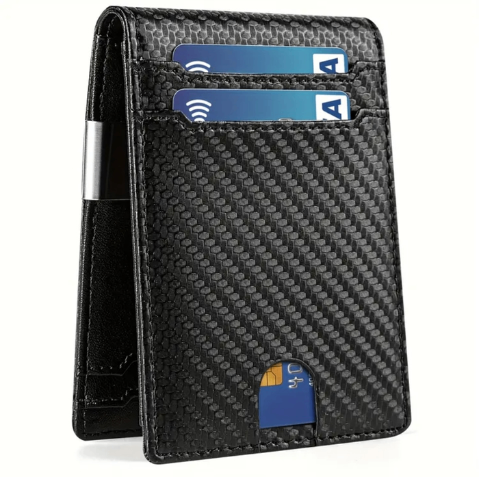 Slim card holder with money clip