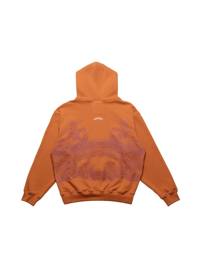 C26 Orange Zipper Hoodie