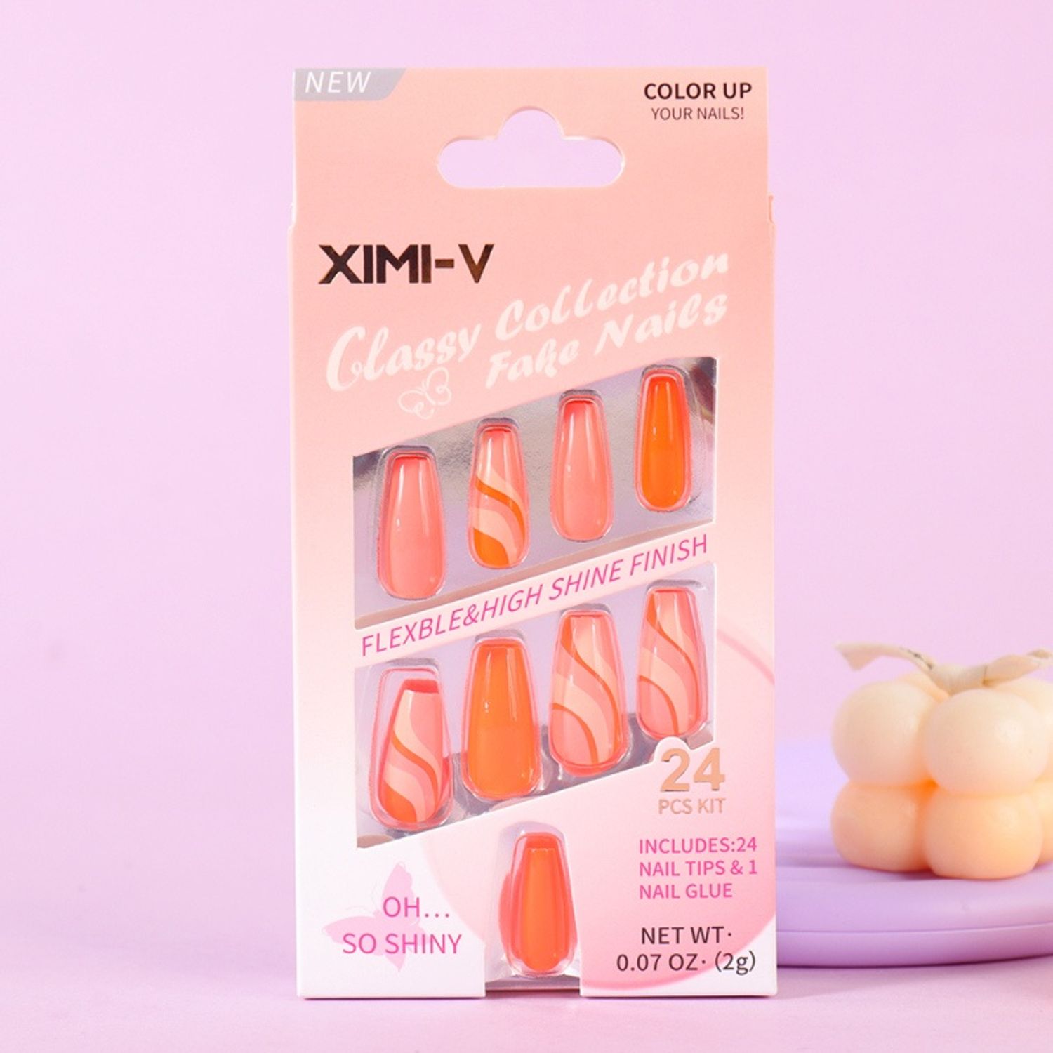 Classy Collection Fake Nails 24 Pcs #16
