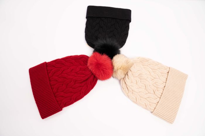 cashmere hat new cable