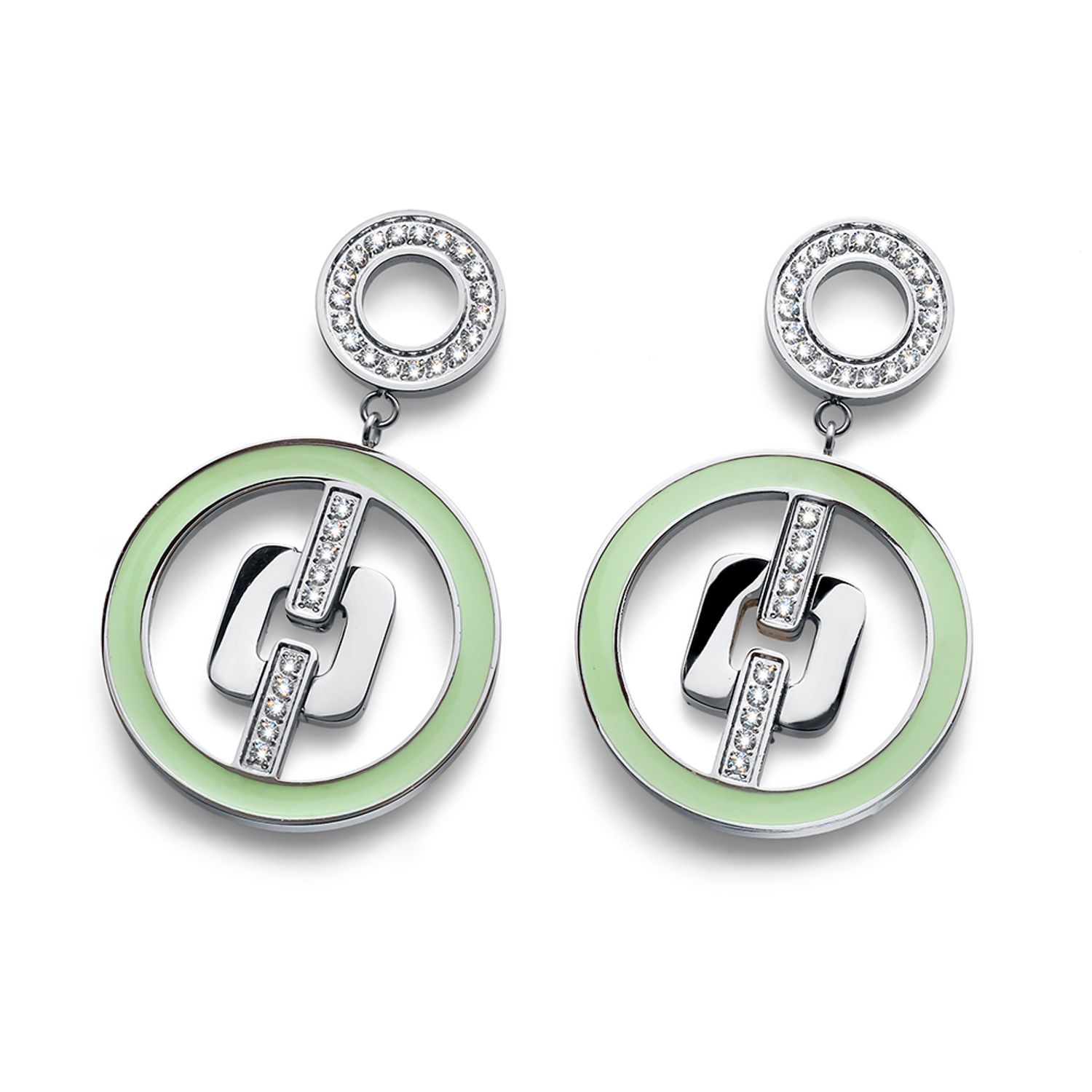 23015 GRE Ээмэг Moonlight green