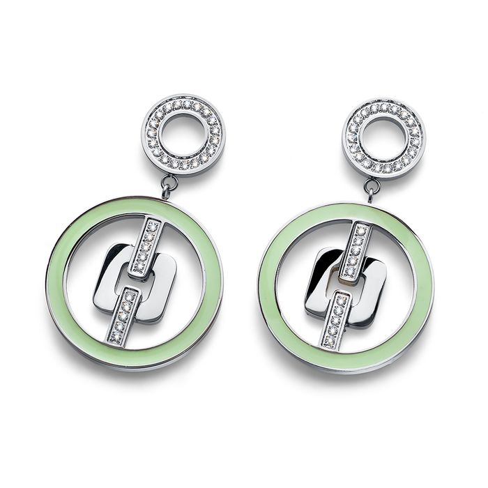 23015 GRE Ээмэг Moonlight green