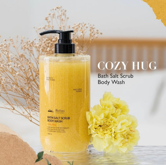 Bathpa Salt Scrub Body Wash Cozy Hug 