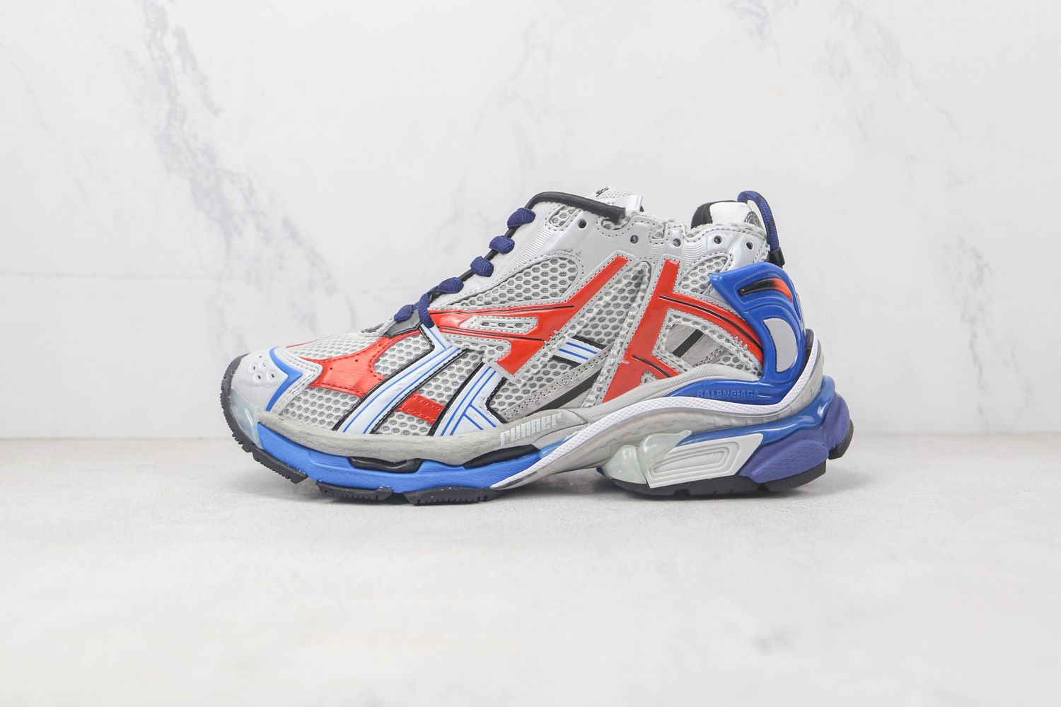 BALENCIAGA Runner White Red Blue