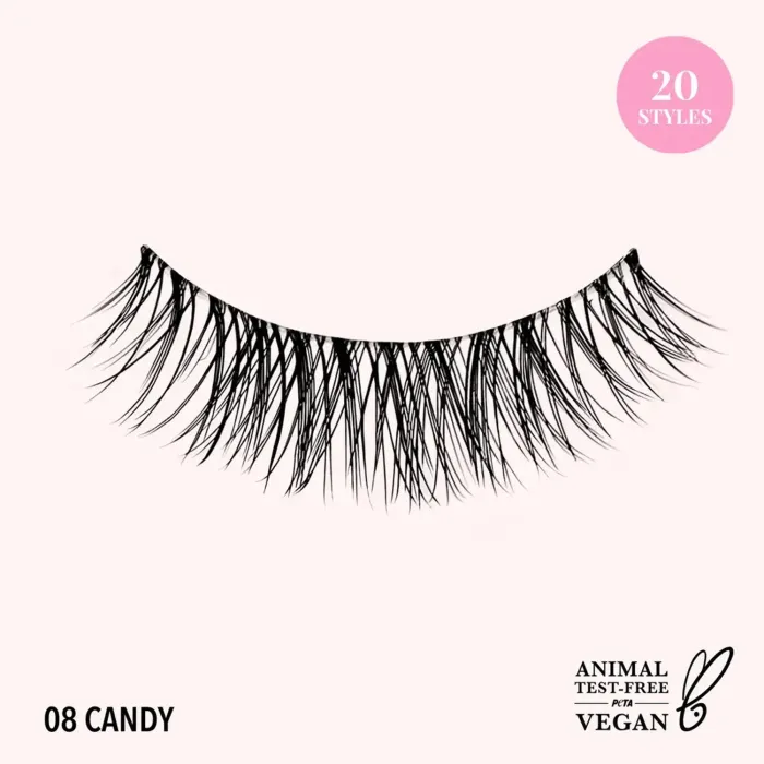 Moira Vegan Lashes /008, Candy/